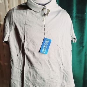 Lands' End Gray Polo Shirt
